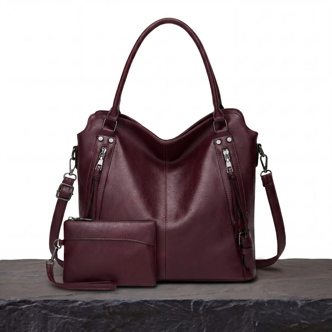 Bolsa Cognac Clásico Arion + Cartera de bolsillo GRATIS