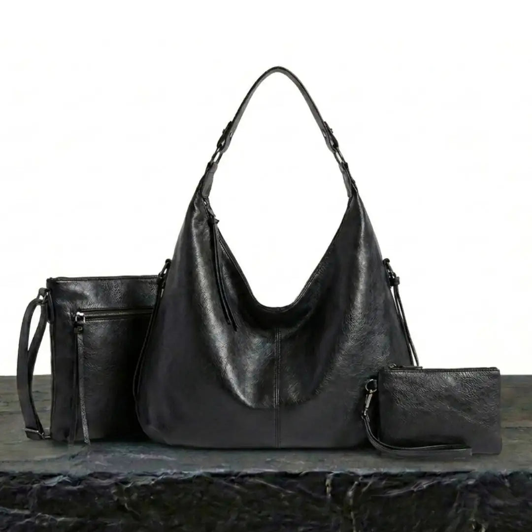 Conjunto 3 en 1 - Bolsa Holgada Suave - Beige
