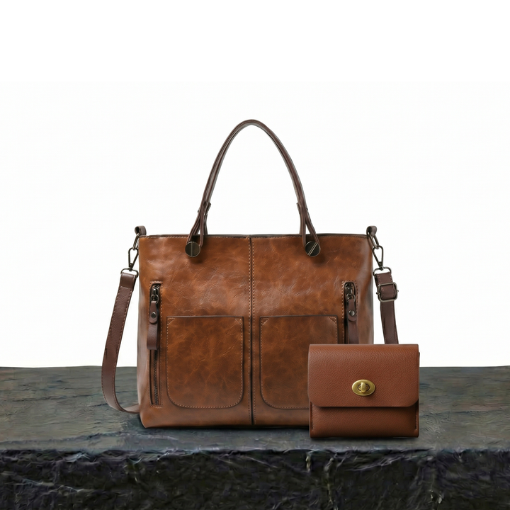 Conjunto: Bolso Isabel Retro + Cartera de regalo