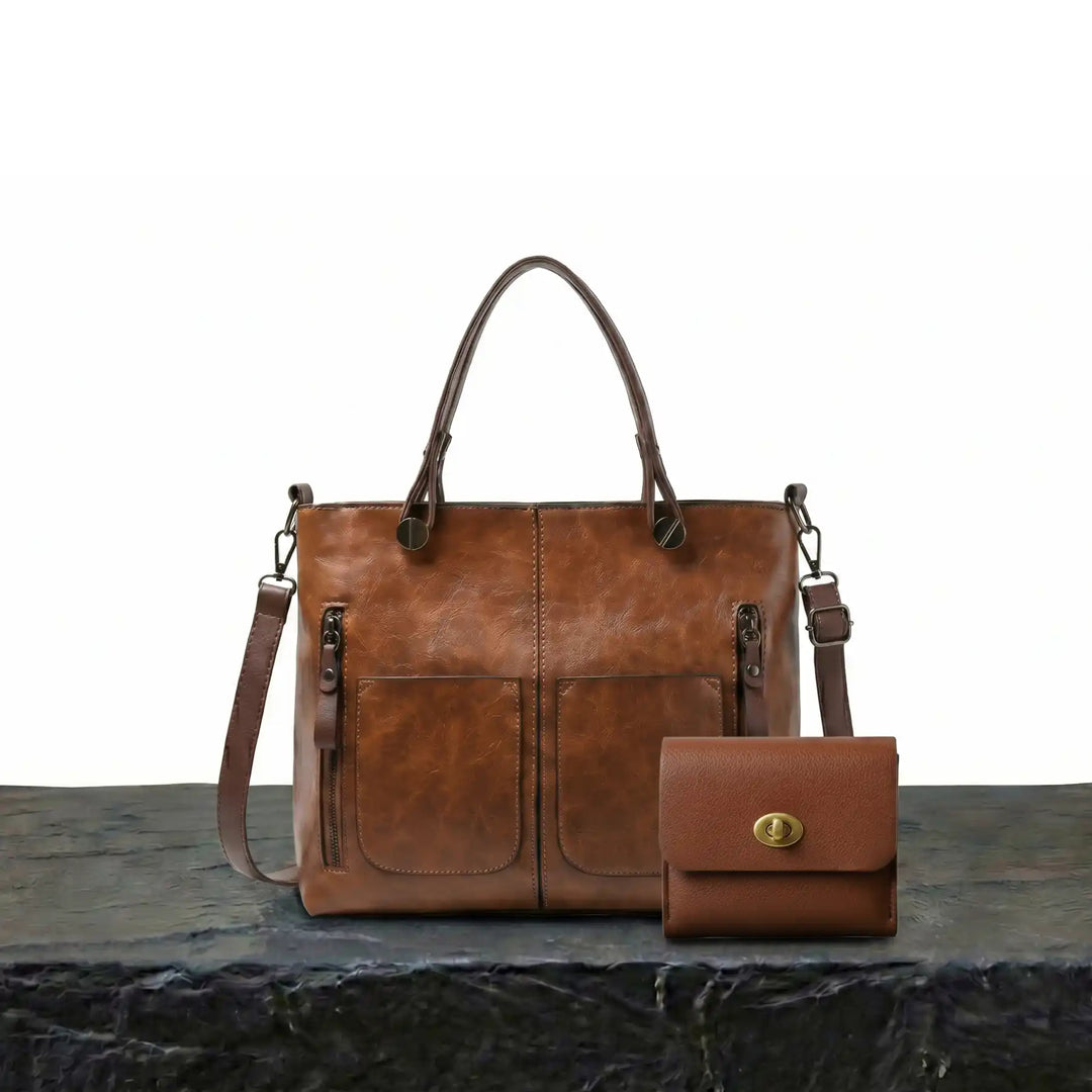 Conjunto: Bolso Isabel Retro + Cartera de regalo