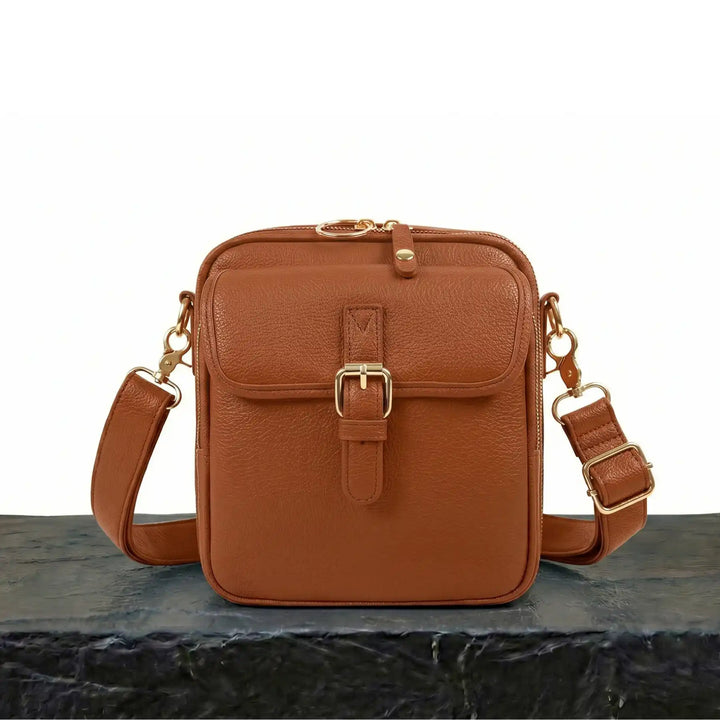 Bolso bandolera Prisma Marrón