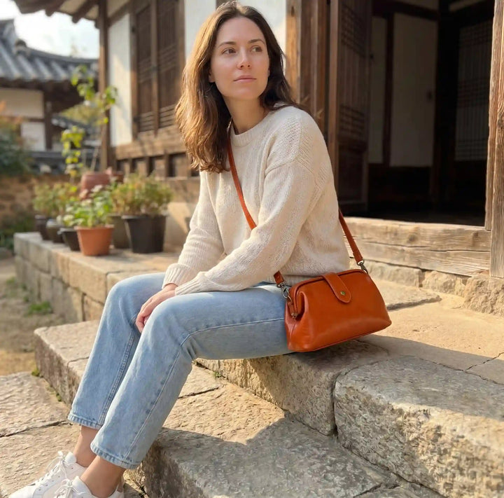 Cartera Arion Vintage - Naranja Teja