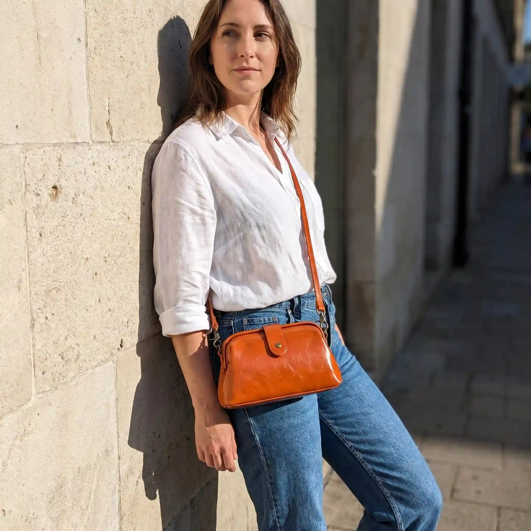 Cartera Arion Vintage - Naranja Teja