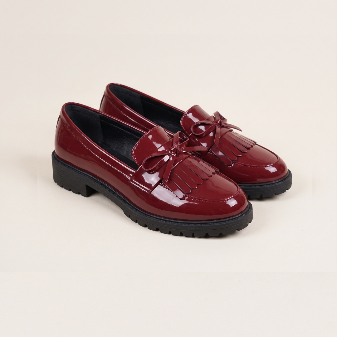 Cordelia | Mocasín de Taller con Detalle de Lazo