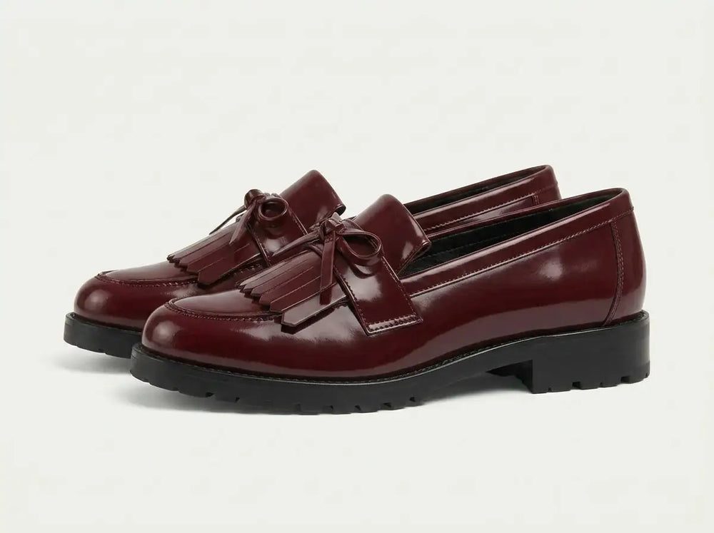 Cordelia | Mocasín de Taller con Detalle de Lazo - Tienda Online