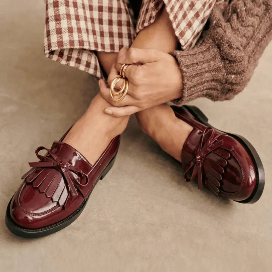 Cordelia | Mocasín de Taller con Detalle de Lazo - Tienda Online