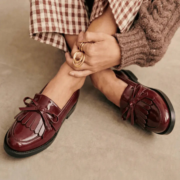 Cordelia | Mocasín de Taller con Detalle de Lazo - Tienda Online
