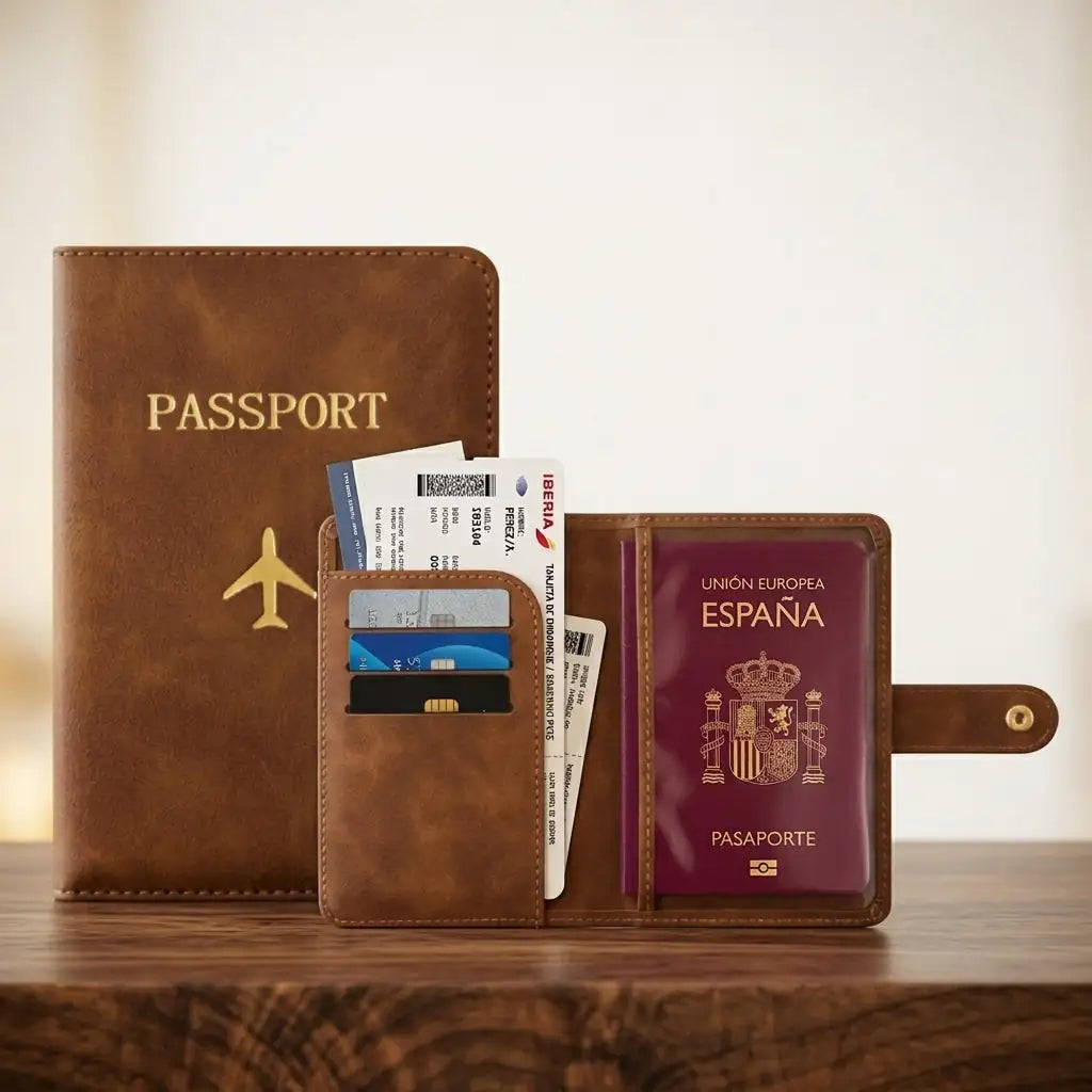🎁 Portapasaportes y cartera de viaje (100% off)