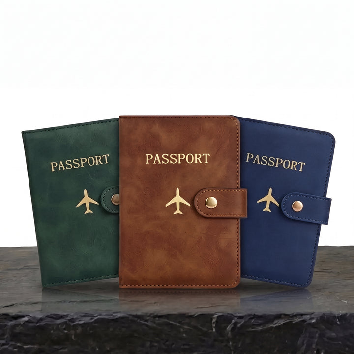 Portapasaportes y cartera de viaje