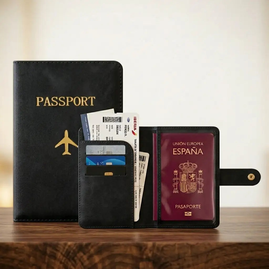 🎁 Portapasaportes y cartera de viaje (100% off)