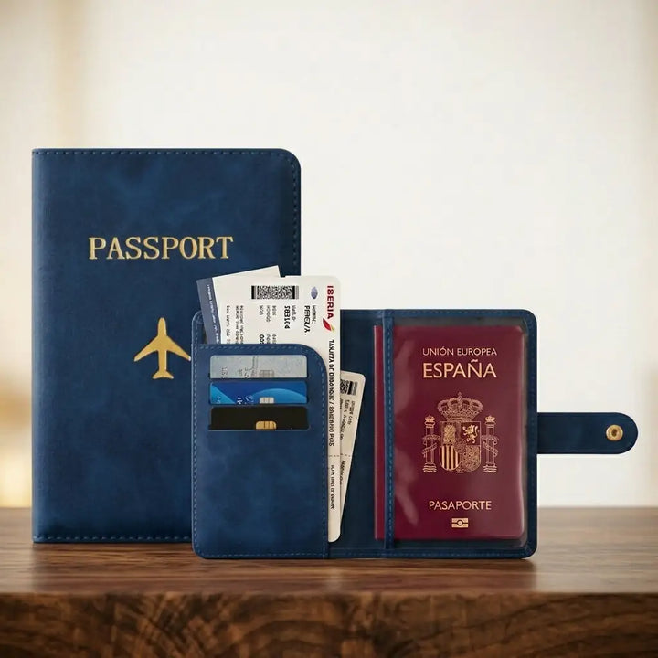 🎁 Portapasaportes y cartera de viaje (100% off)