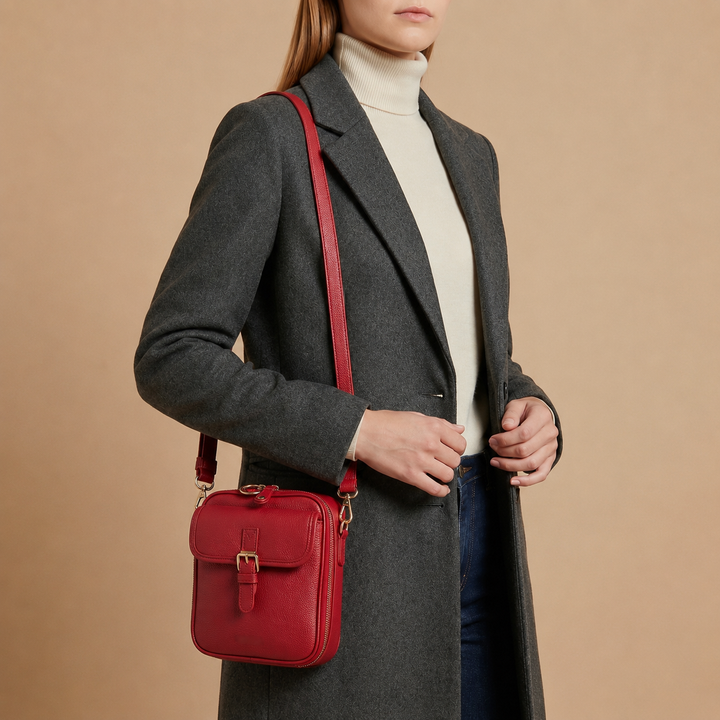Bolso bandolera Prisma Rojo