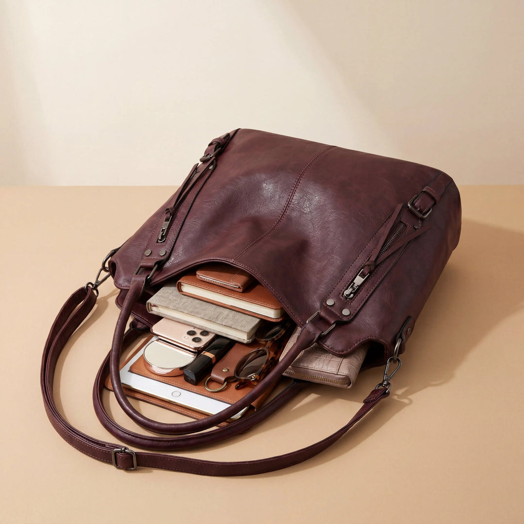 Bolsa Cognac Clásico Arion + Cartera de bolsillo GRATIS