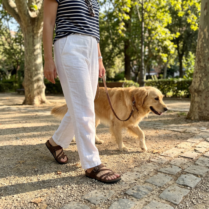 Sandalias de Piel Trenzada